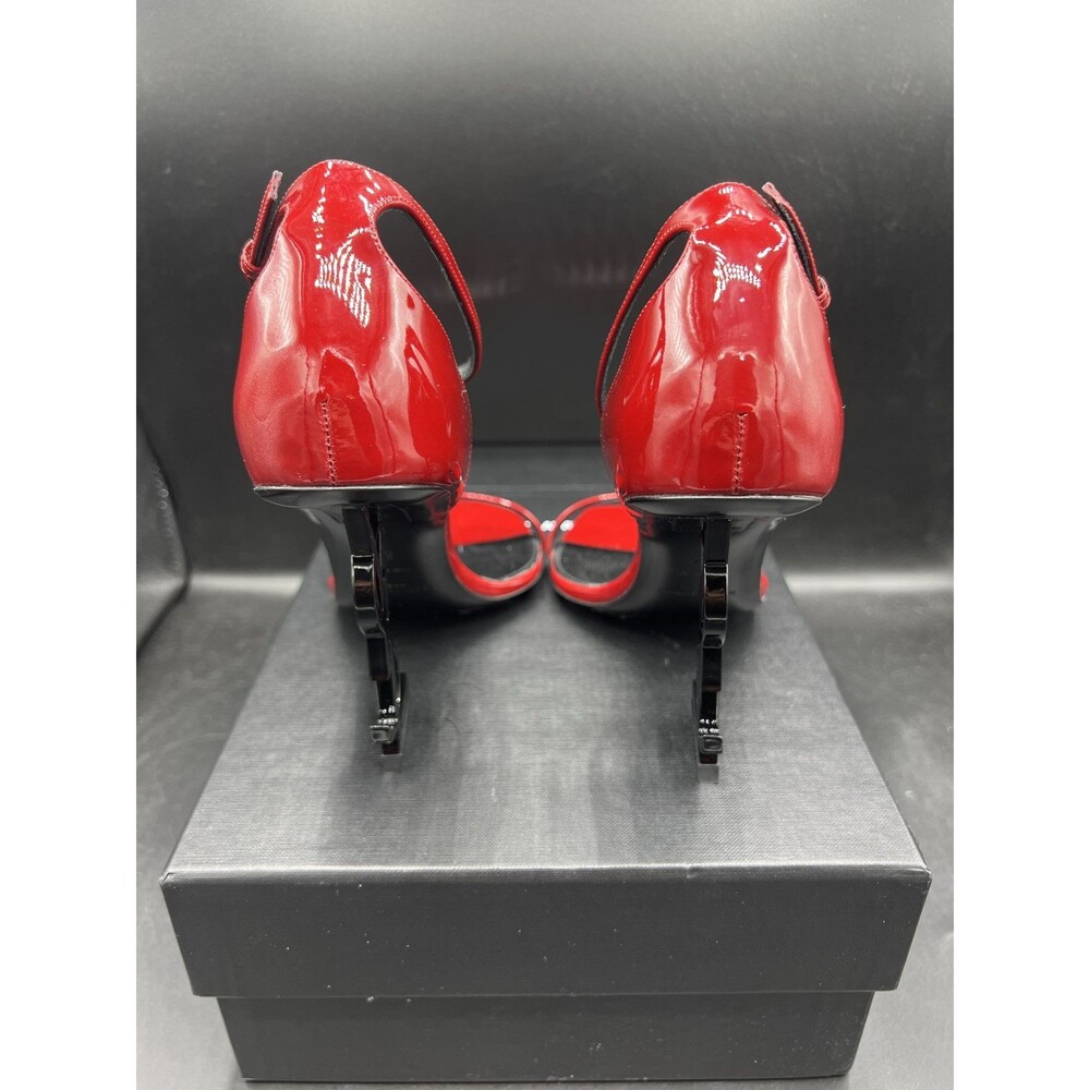 Saint Laurent Red Opyum Heels YSL EUR 37 / US Women’s Size 7 - Picture 12 of 16